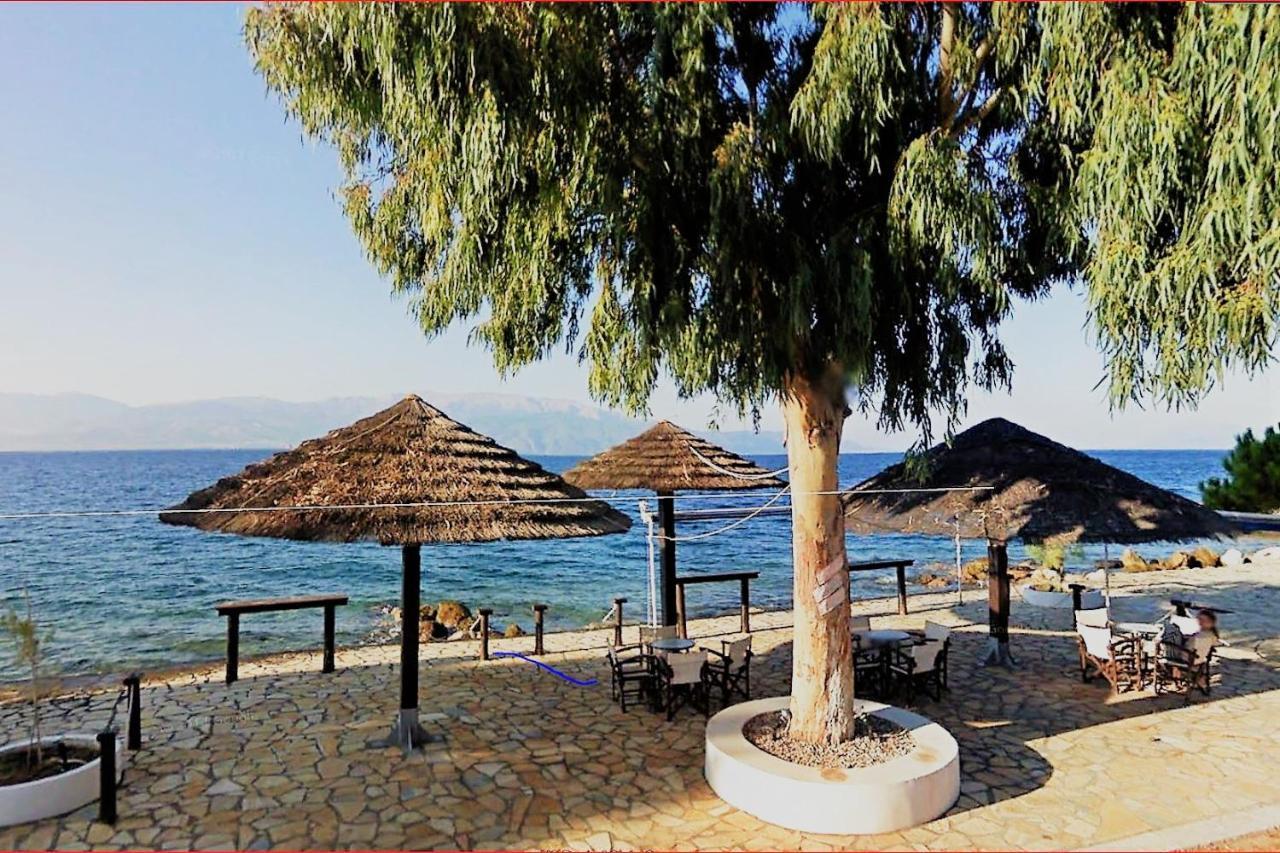 Steinturm Mit Dach-Terrasse Zwischen Fluss, Meer Und Gebirge- Spiti Pirgos Paralia Sergoulas Екстер'єр фото